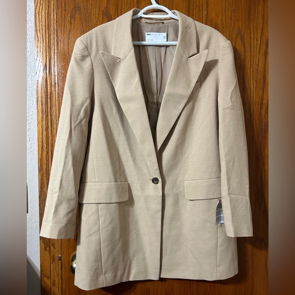 NWT ASOS Tan Blazer - Picture 3 of 4